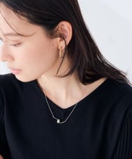 KS2AG19019 a.v.v(アー・ヴェ・ヴェ) パール×メタルバーネックレス シルバー