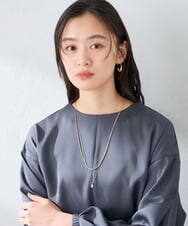 KS2GD04021 a.v.v(アー・ヴェ・ヴェ) ドロップトップネックレス シルバー