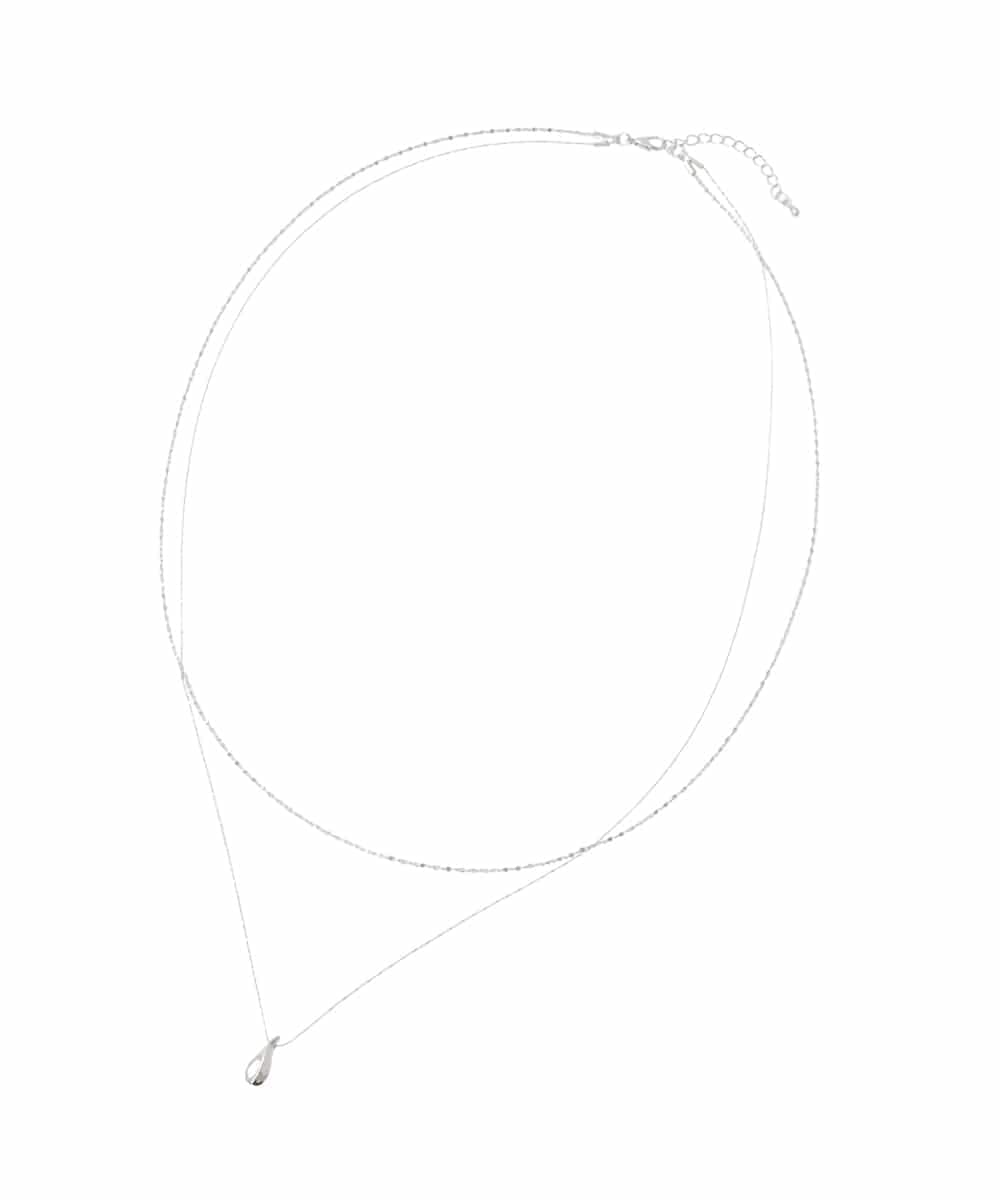 KS2GD04021 a.v.v(アー・ヴェ・ヴェ) ドロップトップネックレス シルバー