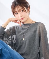 KS2GD21019 a.v.v(アー・ヴェ・ヴェ) ドロップモチーフコードネックレス ゴールド