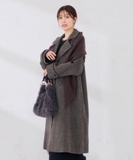 KS3AG01029 a.v.v(アー・ヴェ・ヴェ) 三角 ニットストール レッド