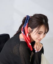 KS3GD01034 a.v.v(アー・ヴェ・ヴェ) シルクスカーフ アイボリー