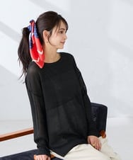 KS3GD01034 a.v.v(アー・ヴェ・ヴェ) シルクスカーフ アイボリー