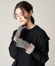 KSTAV31029 a.v.v(アー・ヴェ・ヴェ) フェイクファーグローブ ライトイエロー