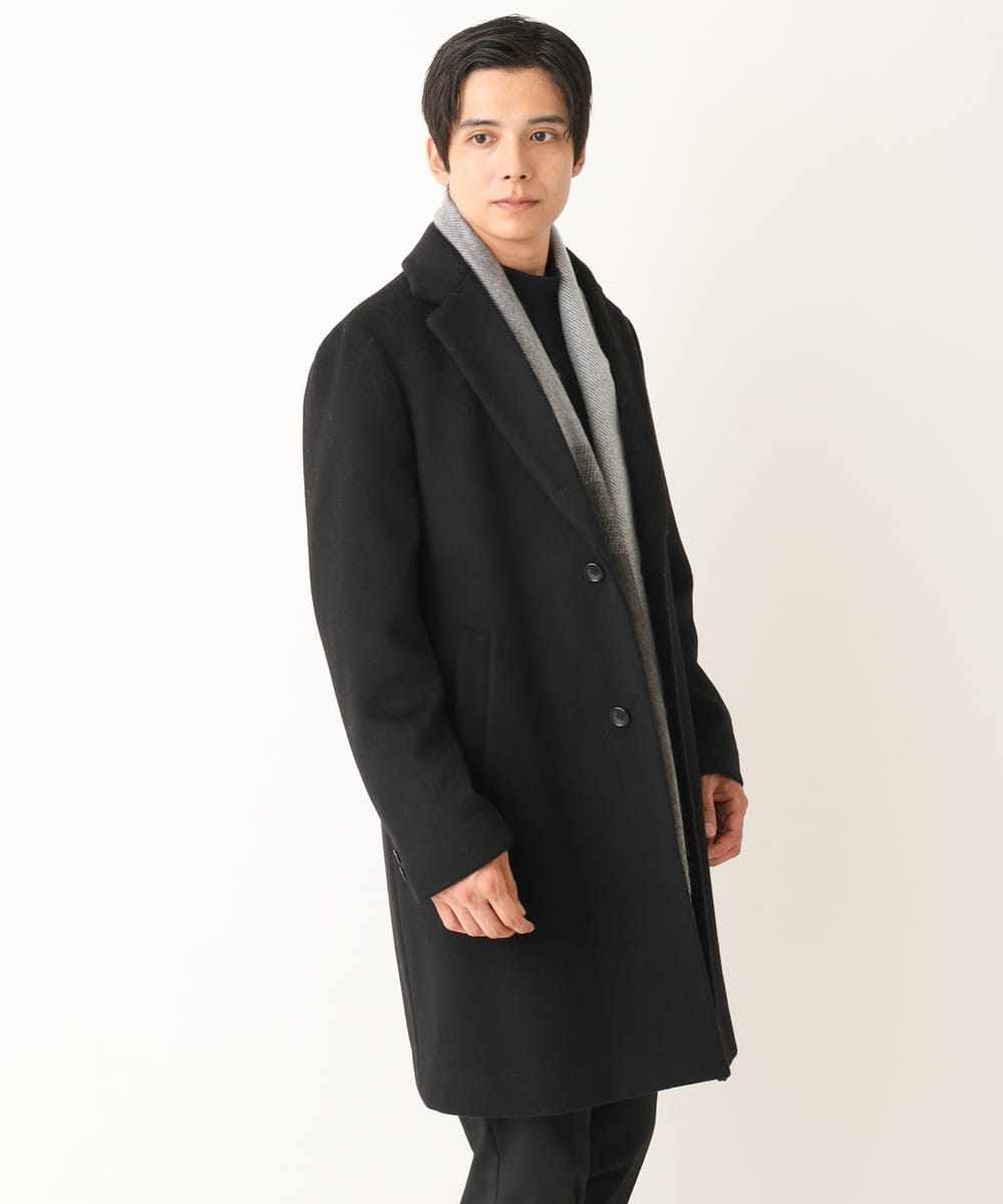 KT3AV22034 a.v.v MEN(アー・ヴェ・ヴェ) 【プレゼントに人気】リバーシブルグラデーションマフラー ダークグレー