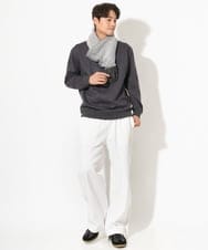 KT3AV22034 a.v.v MEN(アー・ヴェ・ヴェ) 【プレゼントに人気】リバーシブルグラデーションマフラー ダークグレー