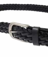 KT4GA48059 a.v.v MEN(アー・ヴェ・ヴェ) 【本革】レザーメッシュベルト ブラック