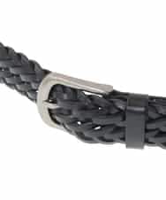 KT4GV48059 a.v.v MEN(アー・ヴェ・ヴェ) 【本革】レザーメッシュベルト ブラック