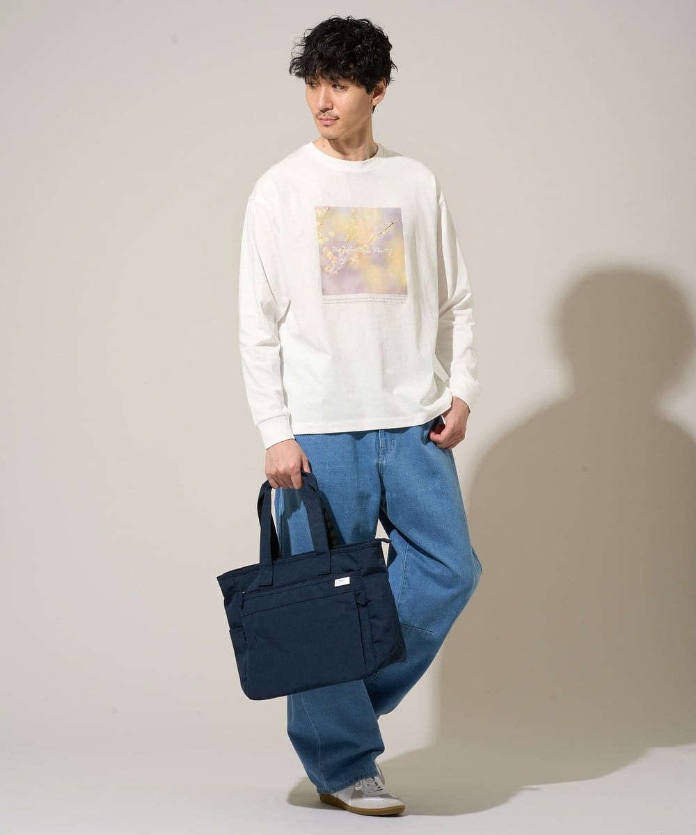 KT5GD04054 a.v.v MEN(アー・ヴェ・ヴェ) 人気NO.1 バッグ【軽量・撥水】マルチ 2WAYトートバッグ ネイビー