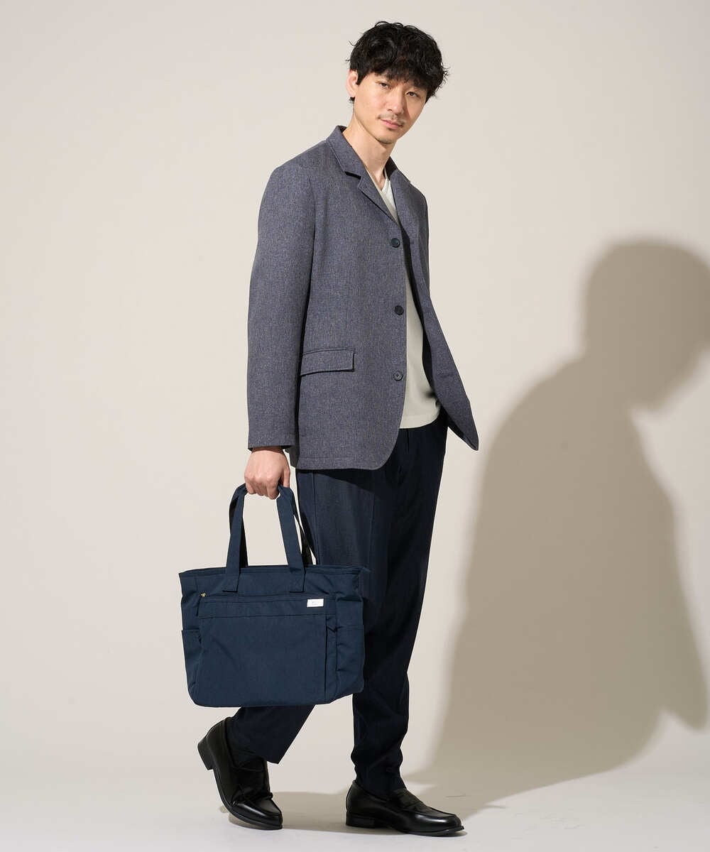 KT5GD04054 a.v.v MEN(アー・ヴェ・ヴェ) 人気NO.1 バッグ【軽量・撥水】マルチ 2WAYトートバッグ ネイビー