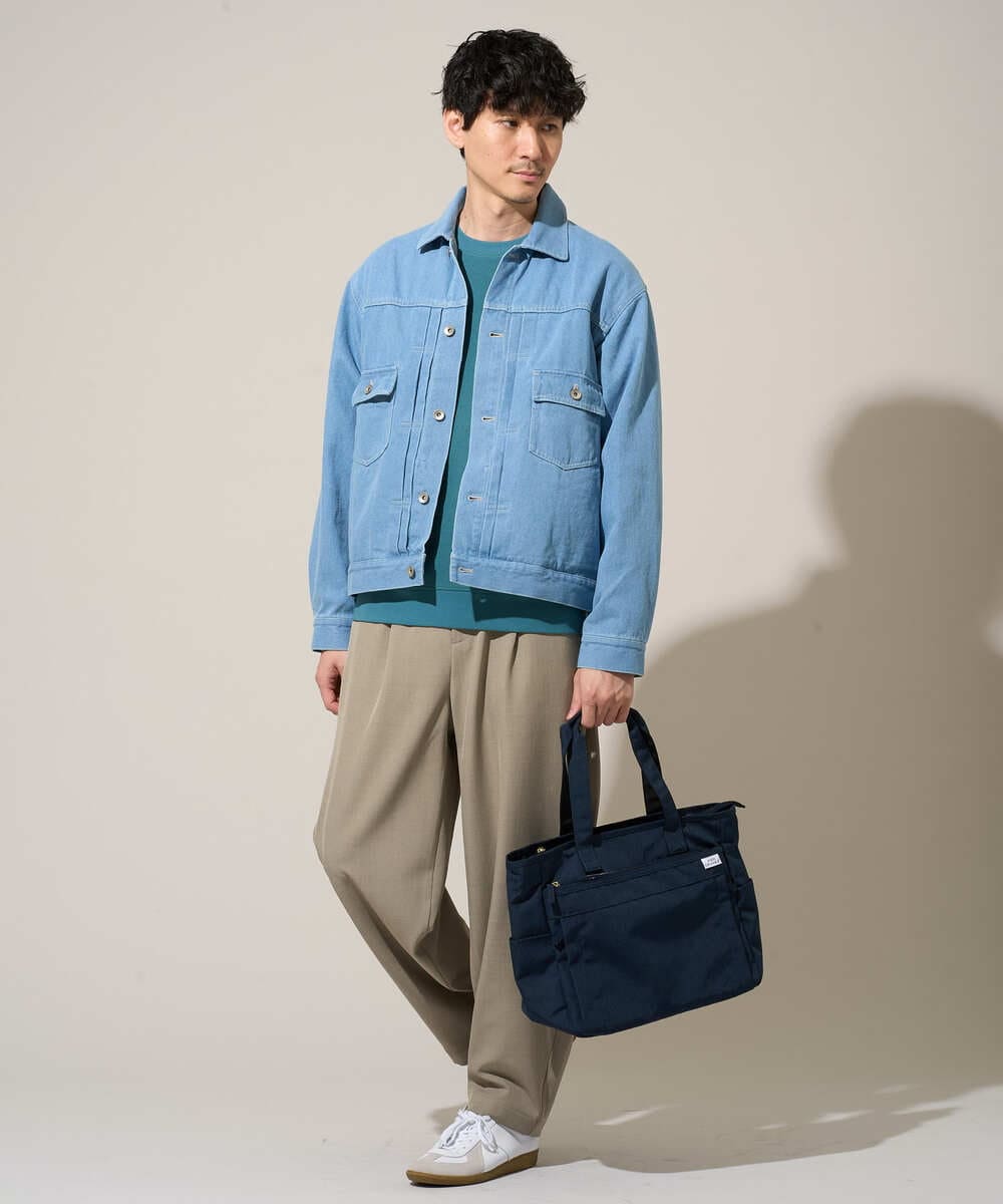 KT5GD04054 a.v.v MEN(アー・ヴェ・ヴェ) 人気NO.1 バッグ【軽量・撥水】マルチ 2WAYトートバッグ ネイビー