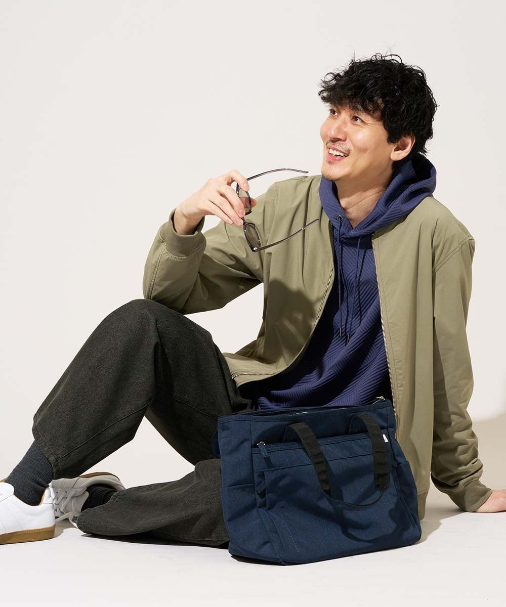 KT5GD04054 a.v.v MEN(アー・ヴェ・ヴェ) 人気NO.1 バッグ【軽量・撥水】マルチ 2WAYトートバッグ ネイビー