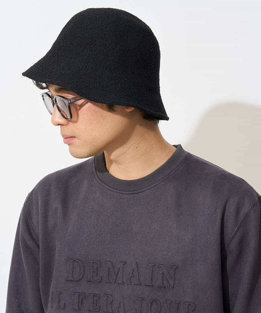 KT7GV44036 a.v.v MEN(アー・ヴェ・ヴェ) サーモバケットハット ブラック