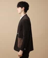 MADAO87172 MK MICHEL KLEIN HOMME(MKミッシェルクランオム) ノーカラージャケット ブラウン