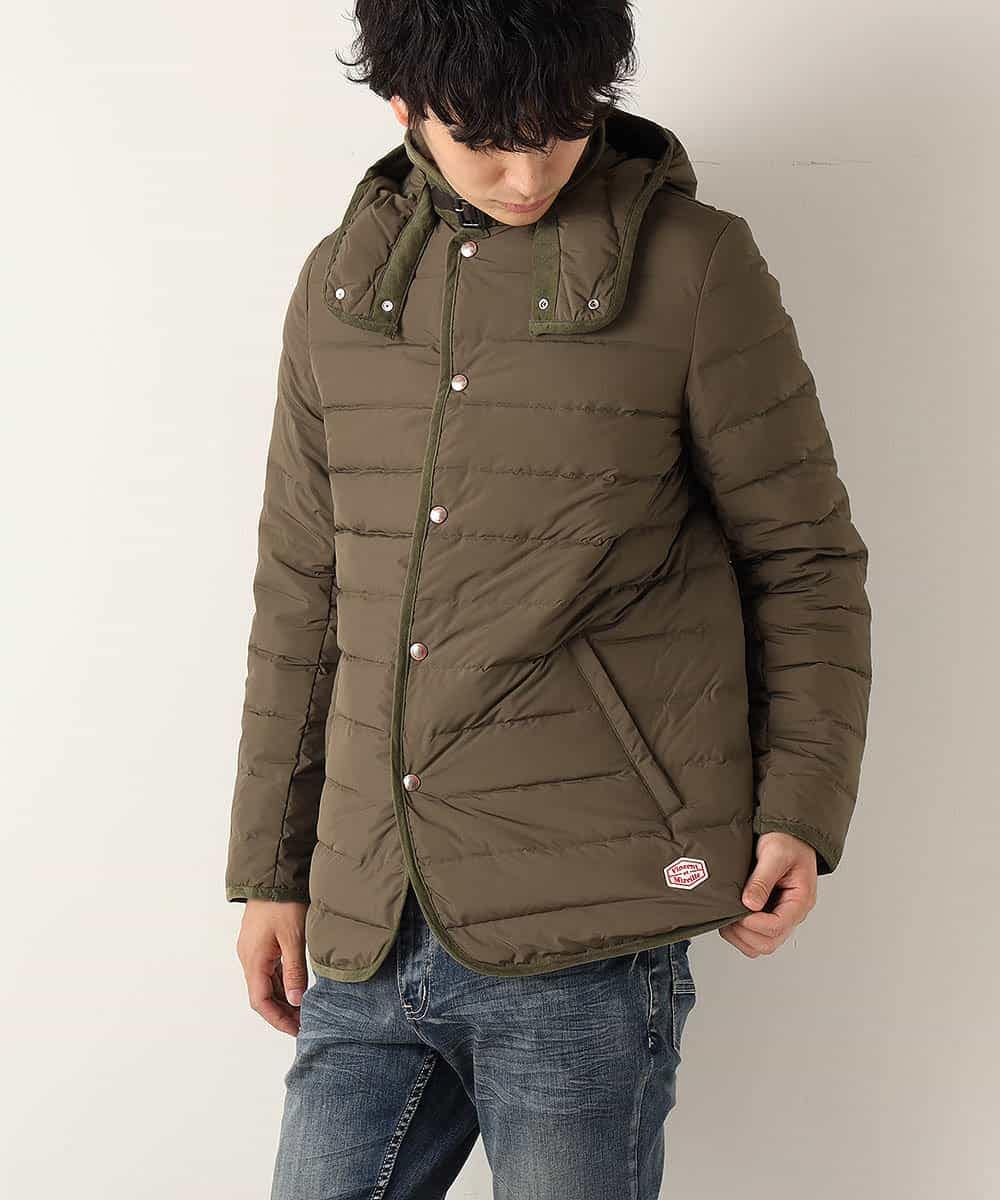 MAJJF01230 MK MICHEL KLEIN HOMME(MKミッシェルクランオム) 【Vincent et Mireille】フード付きダウンジャケット カーキ