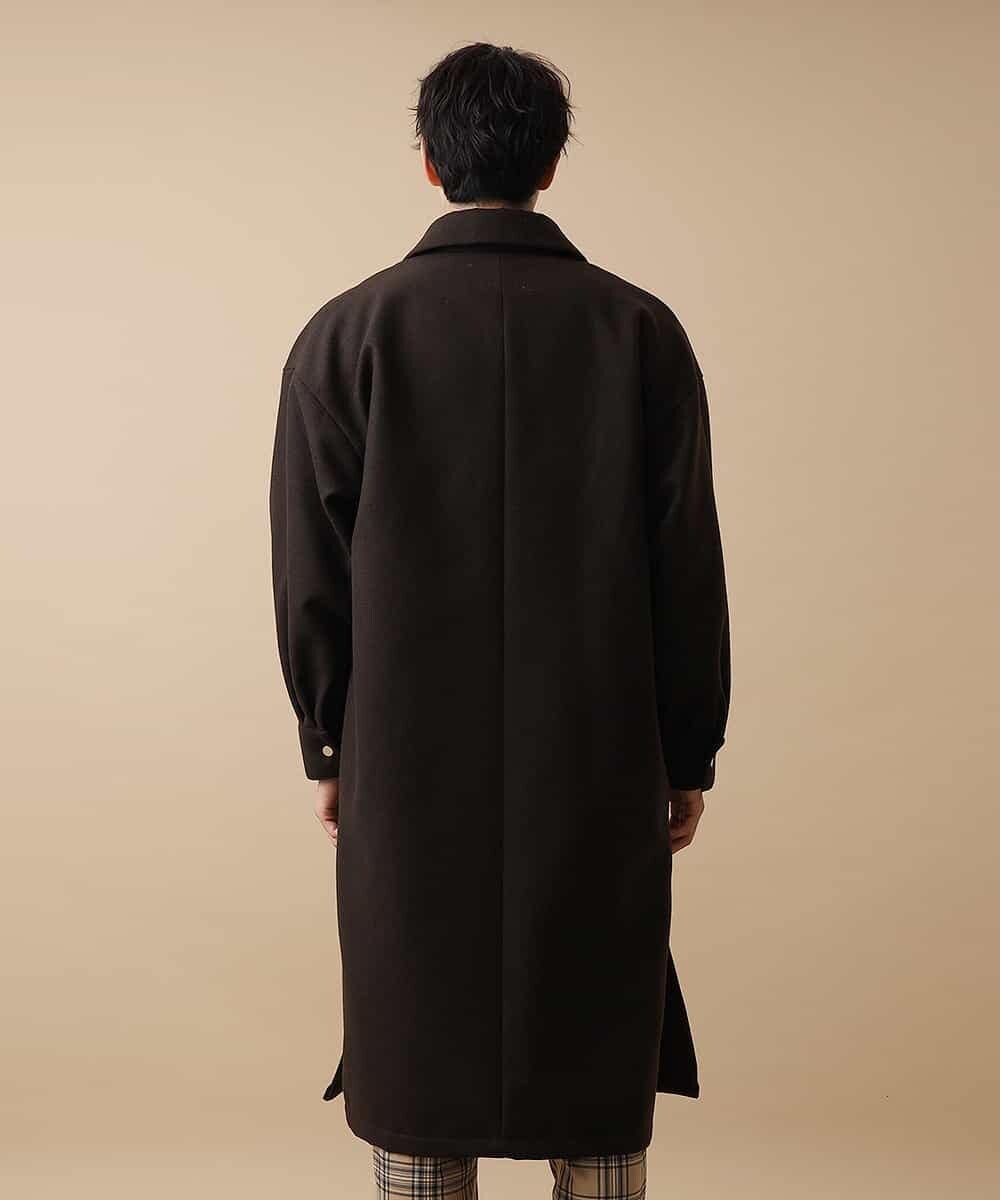 MAUAO88180 MK MICHEL KLEIN HOMME(MKミッシェルクランオム) ロングシャツコート ブラウン