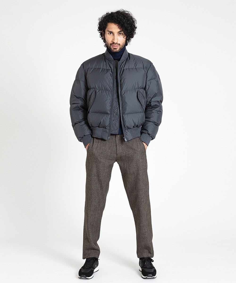 MIJVV10108 MICHEL KLEIN HOMME(ミッシェルクラン オム) ASPESI（アスぺジ）MA-1ジャケット グレー