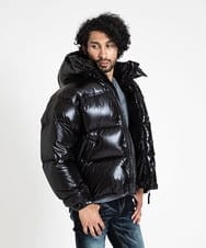 MIJVV13137 MICHEL KLEIN HOMME(ミッシェルクラン オム) ASPESI（アスぺジ）ダウンジャケット ブラック