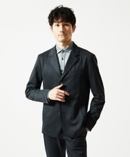 MKBAD50130 MK MICHEL KLEIN HOMME(MKミッシェルクランオム) 【洗濯機洗いOK／ストレッチ/ビジネス対応】アクティブセッター千鳥柄長袖シャツ グレー