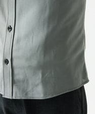 MKBAD50130 MK MICHEL KLEIN HOMME(MKミッシェルクランオム) 【洗濯機洗いOK／ストレッチ/ビジネス対応】アクティブセッター千鳥柄長袖シャツ グレー