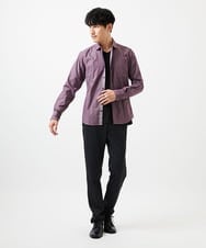MKBAD53120 MK MICHEL KLEIN HOMME(MKミッシェルクランオム) 【洗える／日本製生地】ドビーリバーシブルシャツ パープル