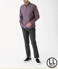MKBAD53120 MK MICHEL KLEIN HOMME(MKミッシェルクランオム) 【洗える／日本製生地】ドビーリバーシブルシャツ パープル