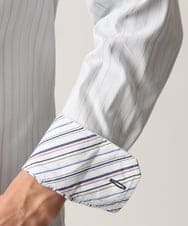 MKBAD53120 MK MICHEL KLEIN HOMME(MKミッシェルクランオム) 【洗える／日本製生地】ドビーリバーシブルシャツ ホワイト