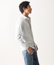MKBAD53120 MK MICHEL KLEIN HOMME(MKミッシェルクランオム) 【洗える／日本製生地】ドビーリバーシブルシャツ ホワイト