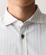 MKBAD53120 MK MICHEL KLEIN HOMME(MKミッシェルクランオム) 【洗える／日本製生地】ドビーリバーシブルシャツ ホワイト