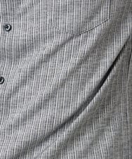 MKBAF19090 MK MICHEL KLEIN HOMME(MKミッシェルクランオム) 【洗える／ストレッチ】オニキスストライプ長袖シャツ グレー