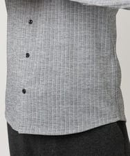 MKBAF19090 MK MICHEL KLEIN HOMME(MKミッシェルクランオム) 【洗える／ストレッチ】オニキスストライプ長袖シャツ グレー