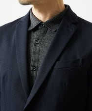MKBAF19090 MK MICHEL KLEIN HOMME(MKミッシェルクランオム) 【洗える／ストレッチ】オニキスストライプ長袖シャツ ブラック