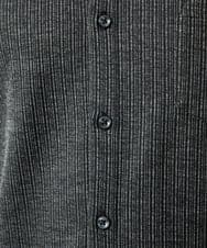 MKBAF19090 MK MICHEL KLEIN HOMME(MKミッシェルクランオム) 【洗える／ストレッチ】オニキスストライプ長袖シャツ ブラック