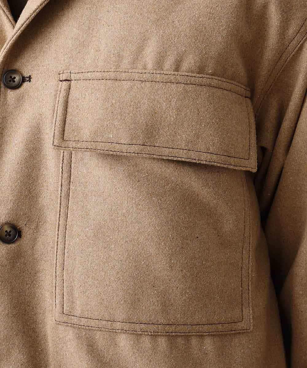 MKBAO41130 MK MICHEL KLEIN HOMME(MKミッシェルクランオム) CPOシャツ ベージュ