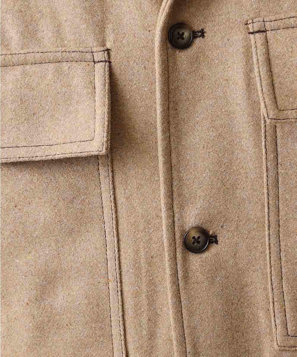 MKBAO41130 MK MICHEL KLEIN HOMME(MKミッシェルクランオム) CPOシャツ ベージュ
