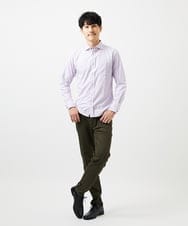 MKBDA56130 MK MICHEL KLEIN HOMME(MKミッシェルクランオム) 【残りわずか/洗える/日本製生地使用】シャドーバイヤスストライプシャツ ピンク