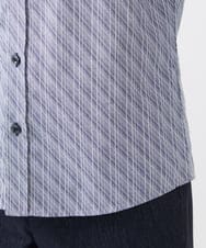 MKBDA56130 MK MICHEL KLEIN HOMME(MKミッシェルクランオム) 【残りわずか/洗える/日本製生地使用】シャドーバイヤスストライプシャツ ネイビー
