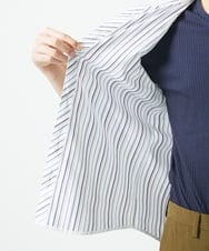 MKBGA54120 MK MICHEL KLEIN HOMME(MKミッシェルクランオム) 【色・サイズ残りわずか】【洗える】ドビーリバーシブル七分袖シャツ ホワイト