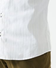 MKBGA54120 MK MICHEL KLEIN HOMME(MKミッシェルクランオム) 【色・サイズ残りわずか】【洗える】ドビーリバーシブル七分袖シャツ ホワイト