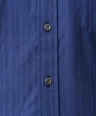 MKBGA70100 MK MICHEL KLEIN HOMME(MKミッシェルクランオム) 【WEB限定】日本製素材使用 リバーストライプ長袖シャツ/ ブルー