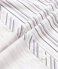 MKBGA70100 MK MICHEL KLEIN HOMME(MKミッシェルクランオム) 【WEB限定】日本製素材使用 リバーストライプ長袖シャツ/ ホワイト
