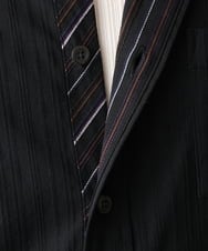 MKBGA70100 MK MICHEL KLEIN HOMME(MKミッシェルクランオム) 【WEB限定】日本製素材使用 リバーストライプ長袖シャツ/ ブラック