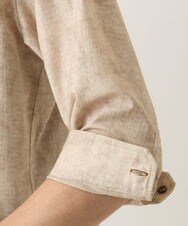 MKBGC61130 MK MICHEL KLEIN HOMME(MKミッシェルクランオム) 【洗える/ ドライタッチ】 シャルバート楊柳七分袖シャツ アイボリー