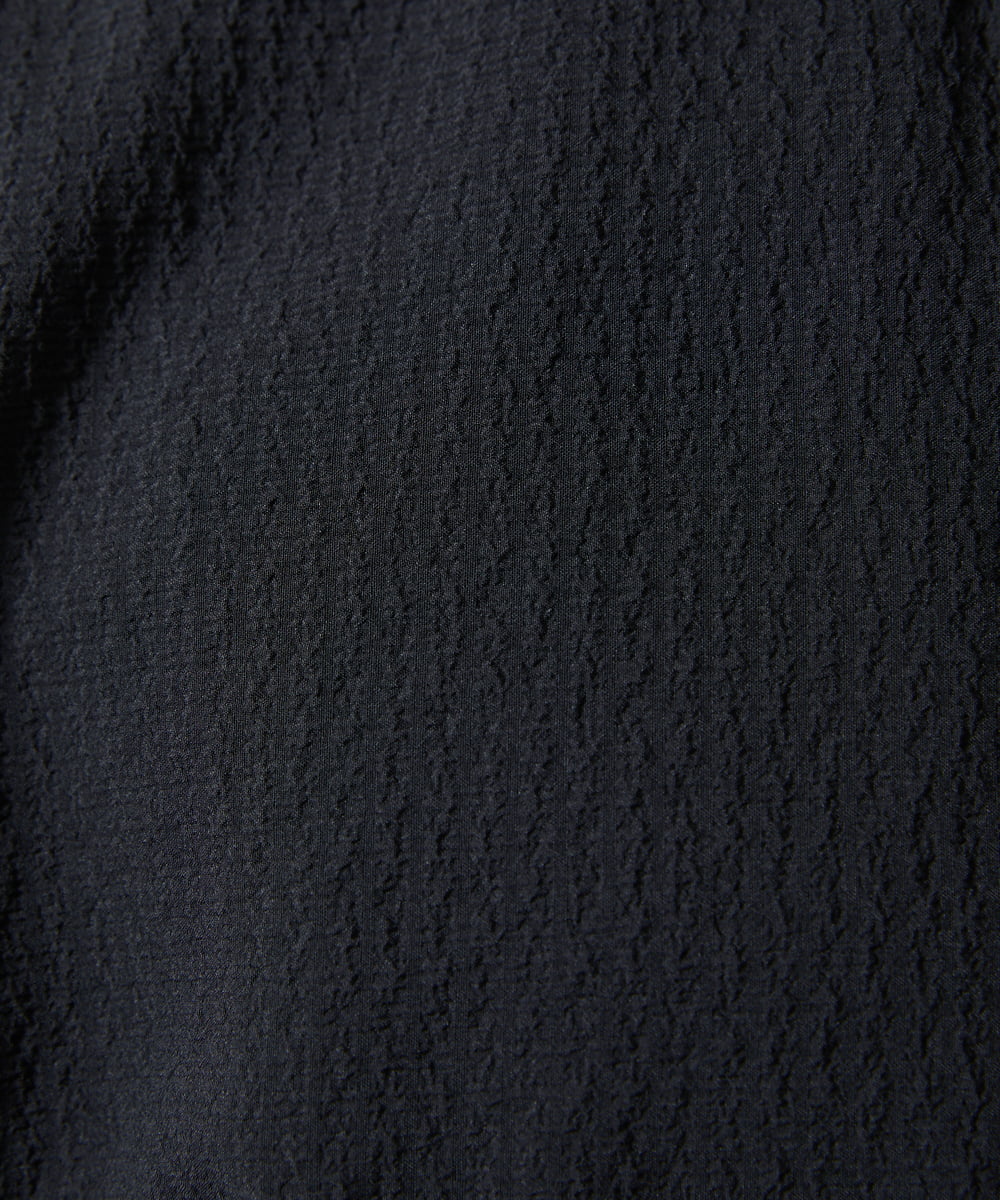 MKBHC19090 MK MICHEL KLEIN HOMME(MKミッシェルクランオム) 【色・サイズ残りわずか】ブロックサッカー七分袖シャツ ブラック