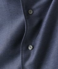 MKBHC59130 MK MICHEL KLEIN HOMME(MKミッシェルクランオム) 【洗える / 快適高通気素材】カラミストレッチ開襟シャツ ネイビー