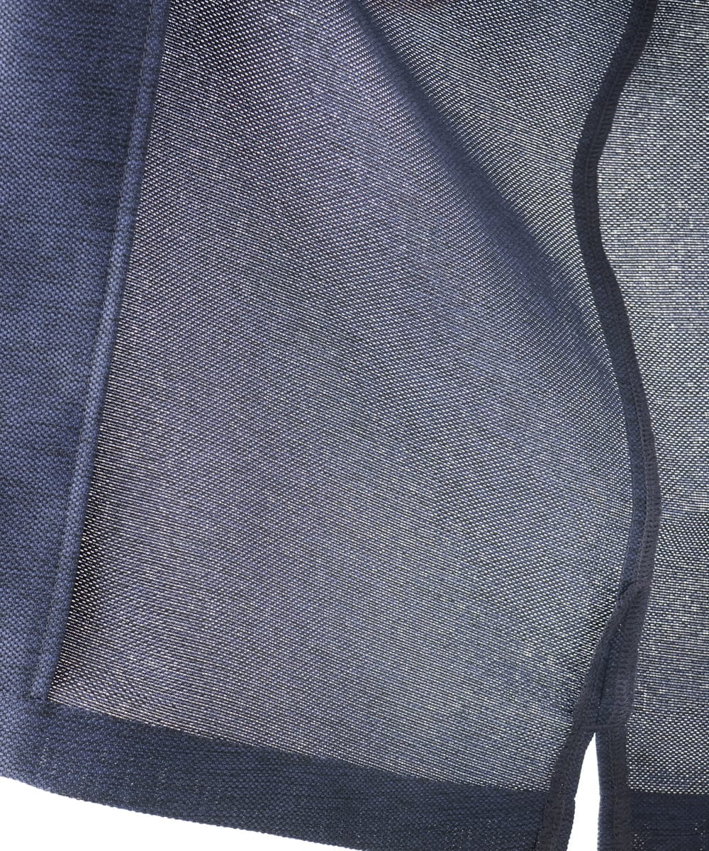 MKBHC59130 MK MICHEL KLEIN HOMME(MKミッシェルクランオム) 【洗える / 快適高通気素材】カラミストレッチ開襟シャツ ネイビー