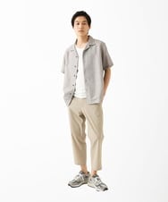 MKBHC59130 MK MICHEL KLEIN HOMME(MKミッシェルクランオム) 【洗える / 快適高通気素材】カラミストレッチ開襟シャツ アイボリー
