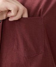 MKBJX32110 MK MICHEL KLEIN HOMME(MKミッシェルクランオム) 【大きいサイズあり】七分袖シャツ/ミストワッシャーカノコ パープル