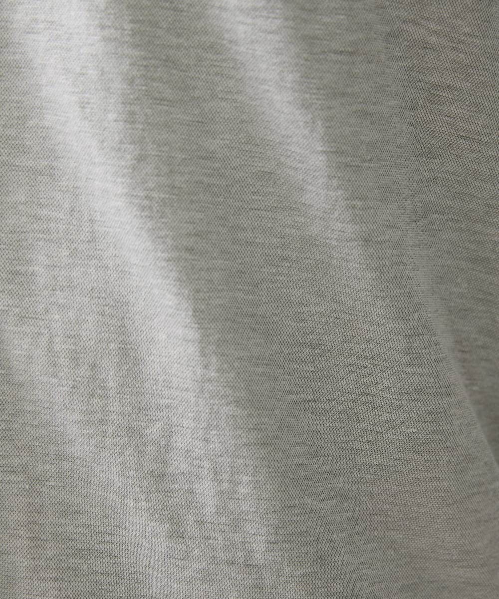 MKBJX32110 MK MICHEL KLEIN HOMME(MKミッシェルクランオム) 【大きいサイズあり】七分袖シャツ/ミストワッシャーカノコ グレー