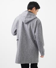 MKCCC32150 MK MICHEL KLEIN HOMME(MKミッシェルクランオム) 【残りわずか！/在庫限り/男女兼用】フードコーディガン / ブラッシュドメルトンジャージ グレー